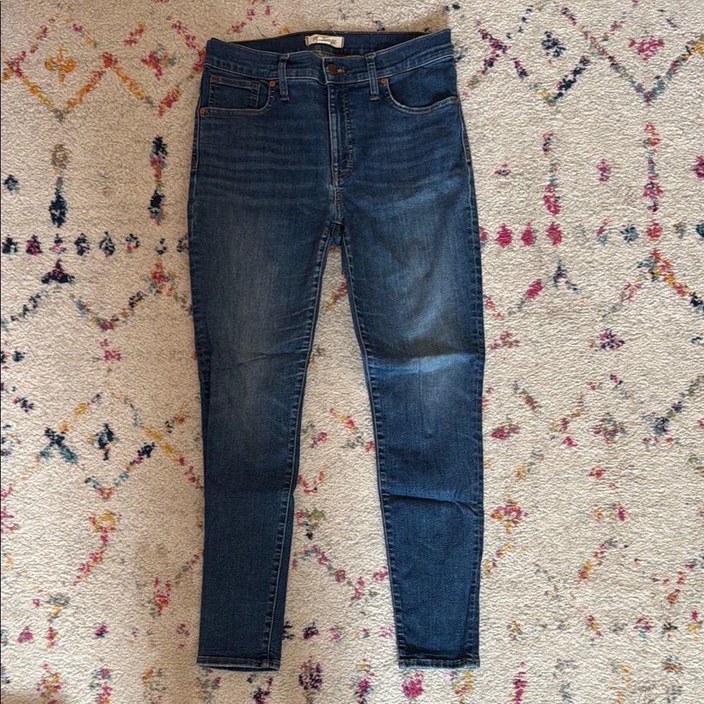 Madewell 9in skinny jeans medium blue wash